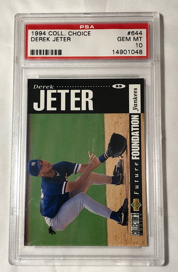 1994 COLL CHOICE #644 DEREK JETER GEM MT 10