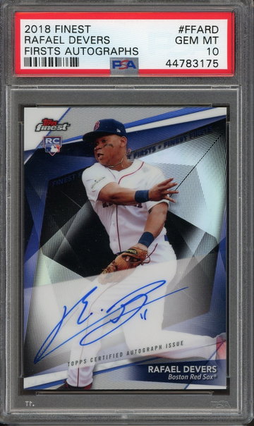 2018 Finest Firsts Auto Rafael Devers RC