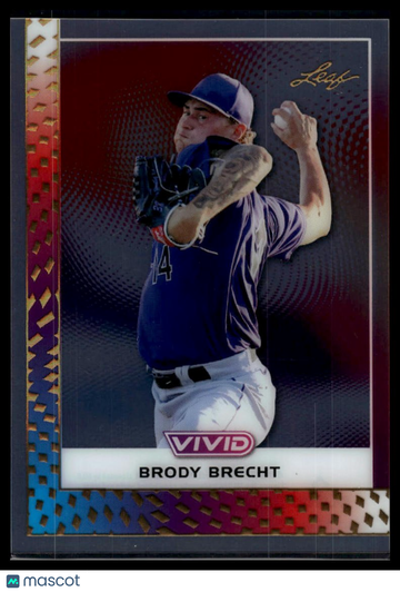 2026 Leaf Vivid Brody Brecht #CB-30 Clear Base SN1