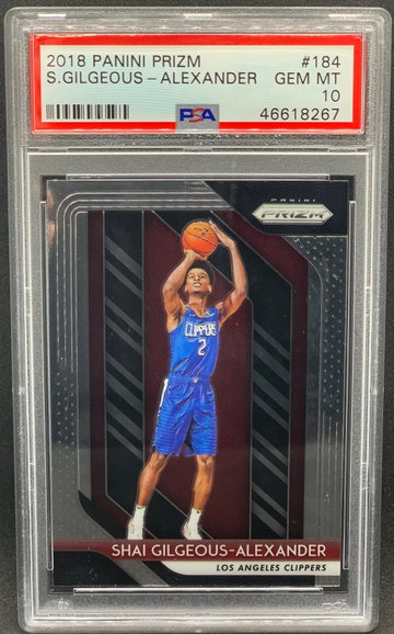 Shai Gilgeous-Alexander 2018 Panini Prizm #184 Rookie PSA 10