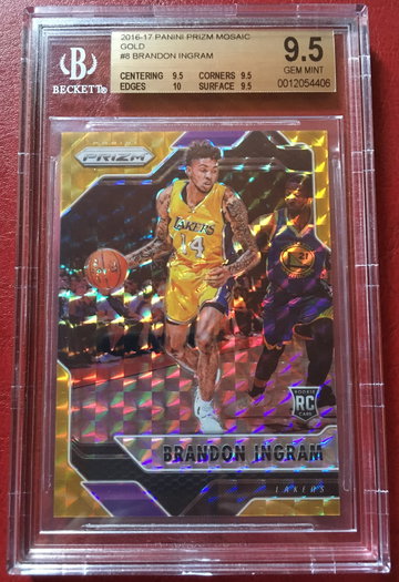 2016 Panini Prizm Mosaic Gold Brandon Ingram BGS 9.5 Gem Mint