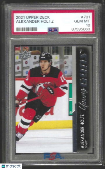 2021-2022 Upper Deck Alexander Holtz #701 PSA 10