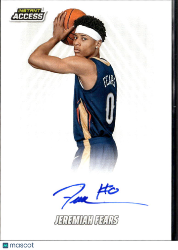 Jeremiah Fears 2026 Panini Instant Access Auto Overtime Elite