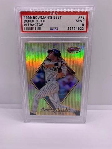 1999 Bowman’s Best #73 Derek Jeter Refractor /400 PSA 9 Mint