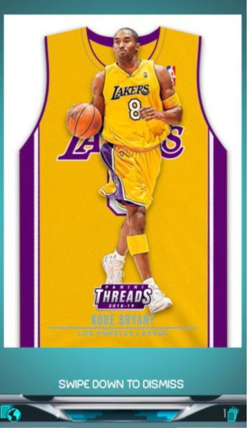 Panini Dunk Kobe Bryant Threads
