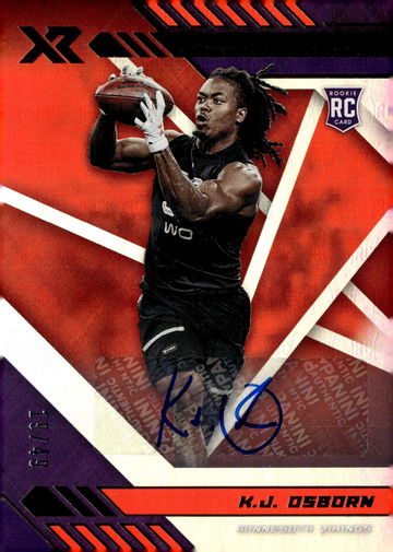 2020 Panini XR K.J. Osborn #180 RC Auto /199