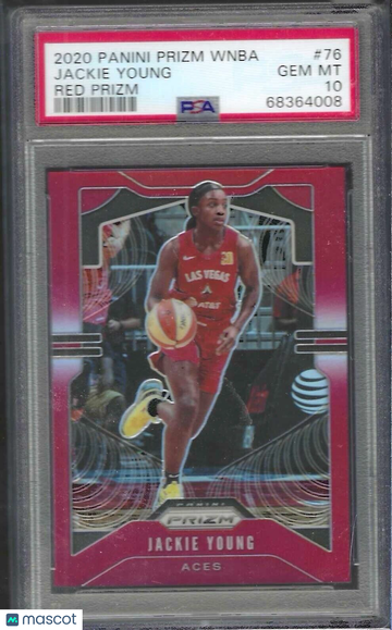 2020 Panini Prizm WNBA Jackie Young #76 Red PSA 10