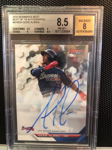 2018 bowman best Ozzie Albies auto 
