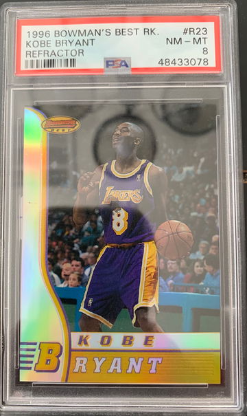 1996 Kobe Bryant Rookie Refractor!  Bowman Best Refractor
