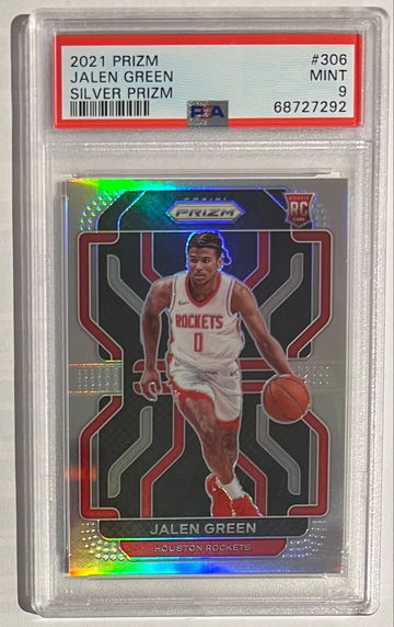 2021 Prizm Jalen Green Rookie Silver Prizm PSA 9