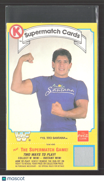 1987 Circle K WWF Supermatch Cards Tito Santana #15