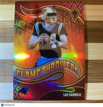🔥2021 Panini Phoenix Football | Sam Darnold | Flame Throwers | /199
