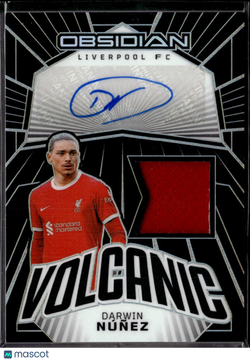 Darwin Núñez 2024 Panini Obsidian Volcanic Authentic Autograph Memorabilia Auto /199 Liverpool FC