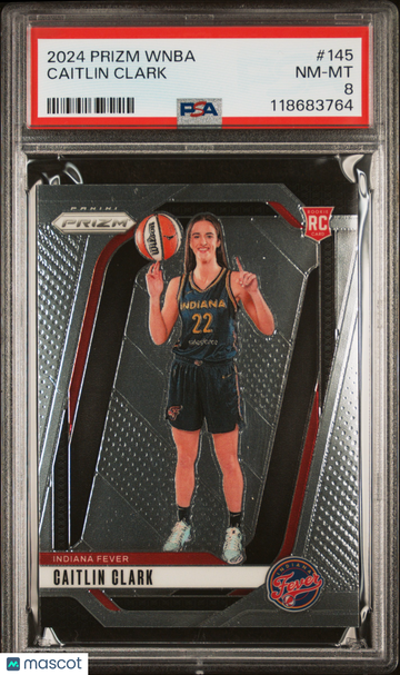 2024 Panini Prizm WNBA Caitlin Clark #145 [Base] Short Print Nicely Centered Mint Parallel/Variety Rookie Base Set Inser