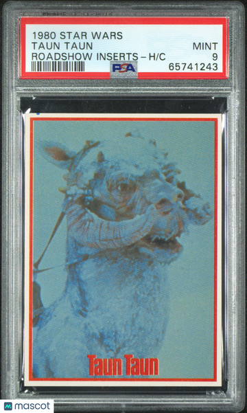 1980 Star Wars Roadshow Inserts Hand Cut Taun Taun PSA 9