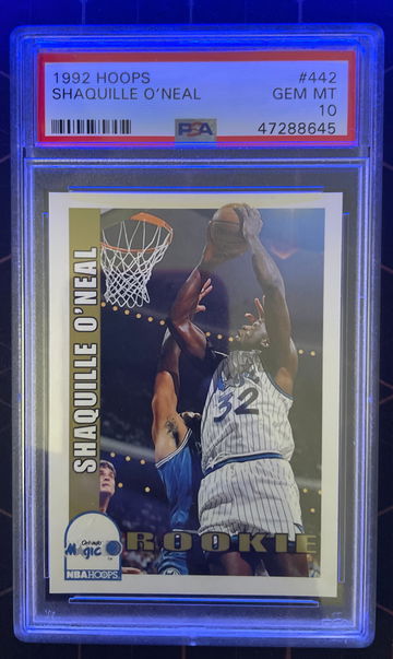 1992 Hoops Shaquille Oneal PSA10