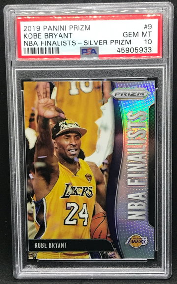 Kobe Bryant 2019 Prizm NBA Finalists Silver PSA 10