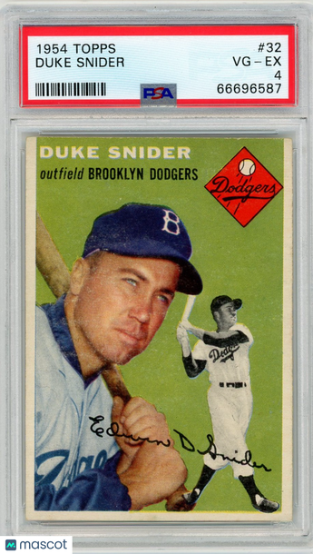 1954 Topps Duke Snider #32 PSA 4