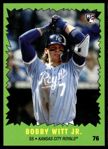 2022 Topps TBT 76 Bobby Witt Jr. 1979 Topps The Incredible Hulk Rookie Kansas City Royals