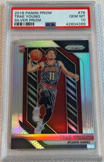 Trae Young 2018-19 Prizm Silver PSA 10 RC