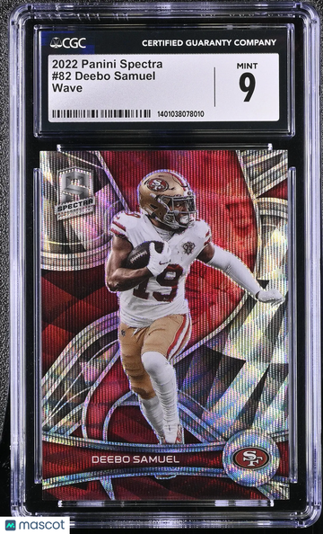 2022 Panini Spectra Deebo Samuel #82 Wave /11 CGC 9
