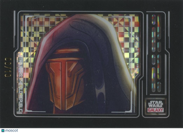 Darth Revan 2024 Helmet Topps Star Wars Galaxy Shadowbox XFractor SSP 8/10