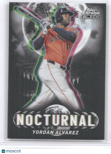 2025 Topps Chrome Black Nocturnal Yordan Alvarez #NOC-21