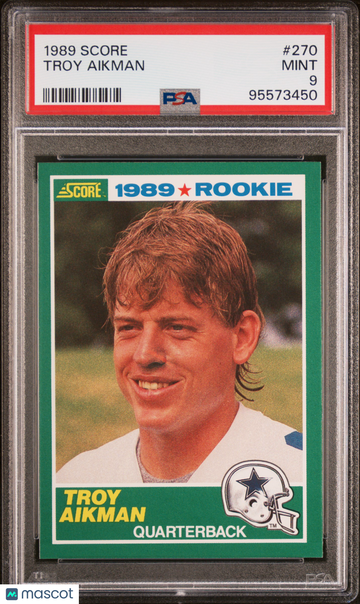 Troy Aikman 1989 Score PSA 9