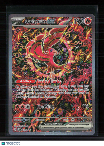 2025 Mega Evolution Oricorio EX Etched Special Illustration Rare SAR #024