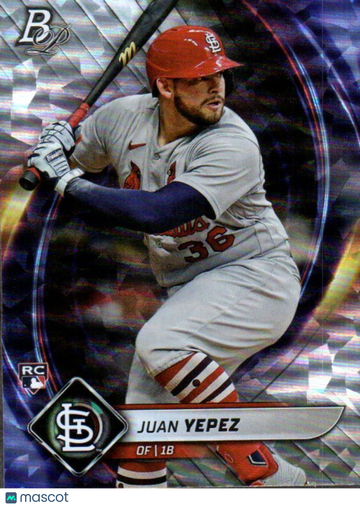 2022 Bowman Platinum Juan Yepez #74 Ice Foilboard RC