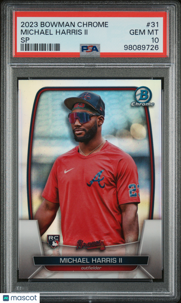 2023 Bowman Chrome Michael Harris II #31 SP PSA 10