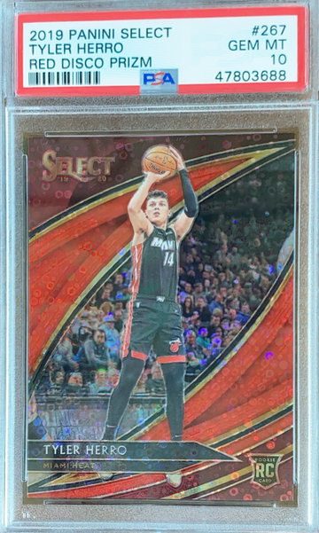Tyler Herro courtside red disco /49