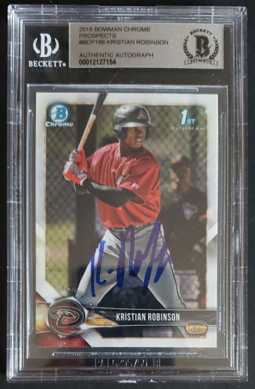 2018 Kristian Robinson bowman's 1st chrome