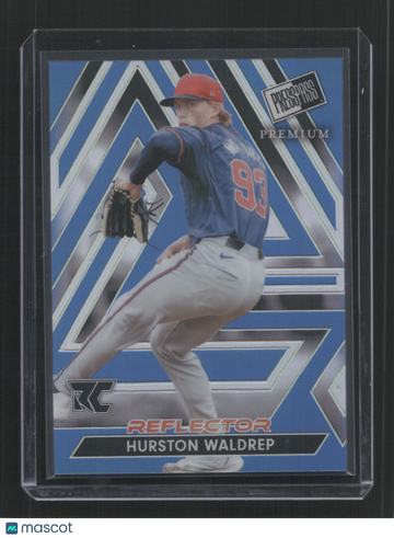 2024 PRESS PASS PREMIUM HURSTON WALDREP #52 /25 BLUE REFLECTOR RC /25,RC,SN