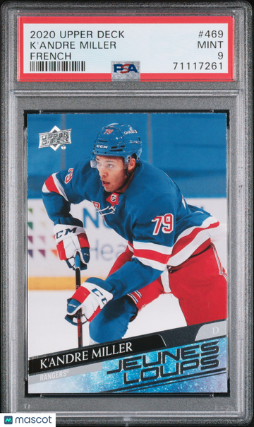 2020-21 Upper Deck K'andre Miller #469 French Young Guns Rookie PSA 9