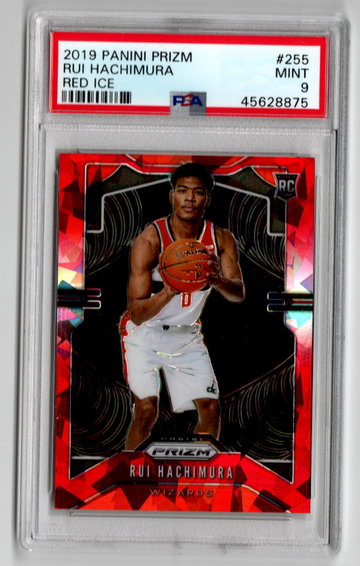 2019 Prizm red Ice Rui Hachimura PSA 9