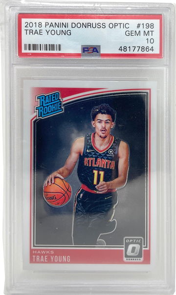 2018 Panini Donruss Optic Trae Young #198 PSA 10