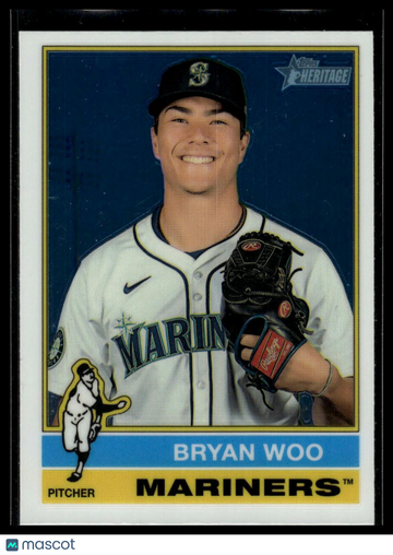 2025 Topps Heritage Bryan Woo #494 Chrome