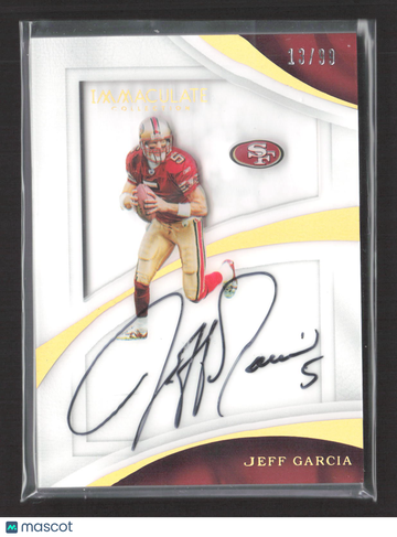 2017 Panini Immaculate Collection Jeff Garcia #SS-JG /99