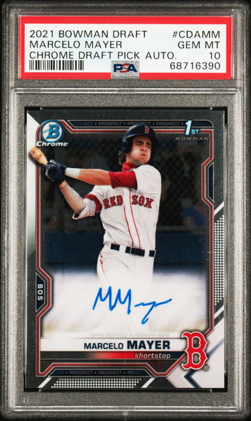 2021 BOWMAN DRAFT AUTO Marcelo Mayer PSA 10