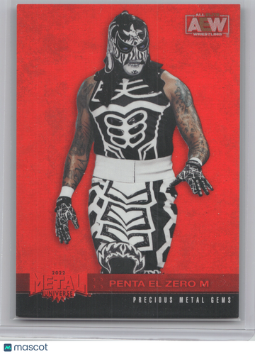 2022 SkyBox Metal Universe AEW Precious Metal Gems Penta El Zero M #29 Red /100