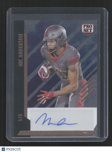 2024 PRO SET PURE NIC ANDERSON #BA-NA1 STARDUST AUTO /6 SN,AU,/6