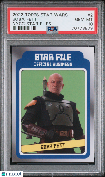 2022 Topps Star Wars Nycc Star Files Boba Fett #2 PSA 10