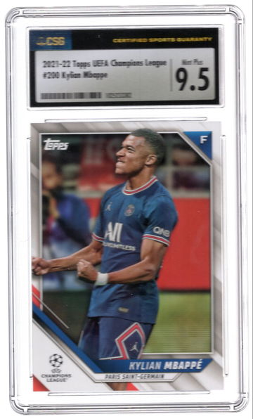 2021-22 Topps UEFA Campions Leauge Kylian Mbappe 9.5