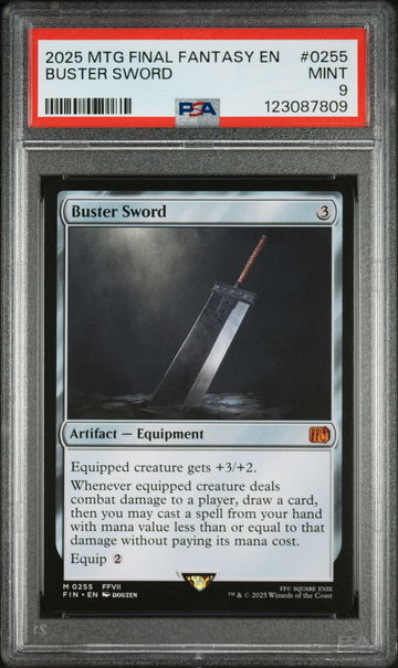 2025 Magic the Gathering Final Fantasy Buster Sword #0255 PSA 9