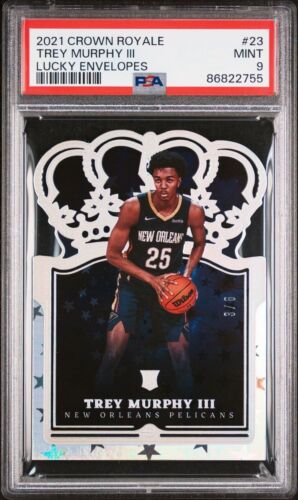 2021-22 Panini Crown Royale Trey Murphy III Lucky Envelopes Rookie SP /8 PSA 9