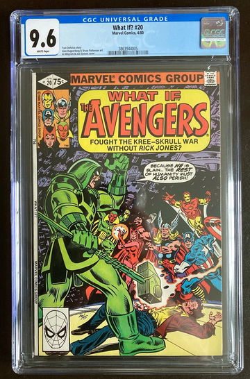 What If? #20 CGC 9.6 WP Marvel Avengers Fought Kree-Skrull War w/o Jones 1980