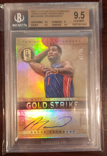 Andre Drummond Gold Standard Gold Strike Auto BGS 9.5 