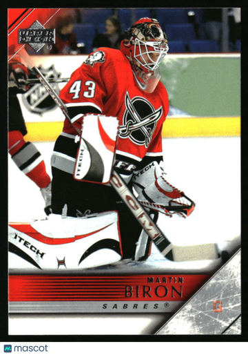 2005-06 Upper Deck Martin Biron #267 Buffalo Sabres