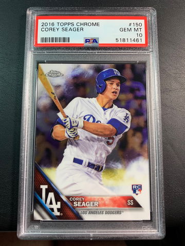 Corey Seager 2016 Topps Chrome Rookie PSA 10
